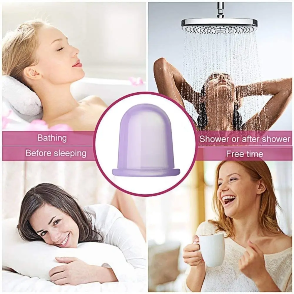 Description Picture 5 of itemFull Body Massage Cups Massgaer Jar Helper Sillicone Anti Cellulite Vacuum Cupping 5 Colors Chinese Therapy Tool for Back Legs