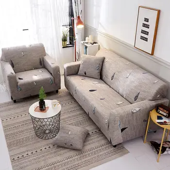 

Slipcovers All-Inclusive Sofa Couch Cover Raindrop Printed Thin Stretch Tight Wrap Multifunctional Pad for Living Room