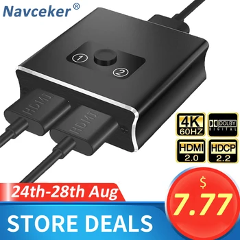 

2020 1x2 HDMI Bi-Directional Switcher Support HDMI 2.0 HDCP 2.2 UHD 4K 2x1 HDMI Switch HUB Box For Apple TV, XBox,PS3, PS4 HDTV