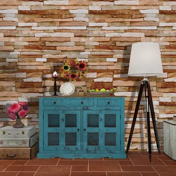 

Rock brick wallpaper self-adhesive 3dwall paper instant stickers creative home decoration background wall restaurant wallpaper
