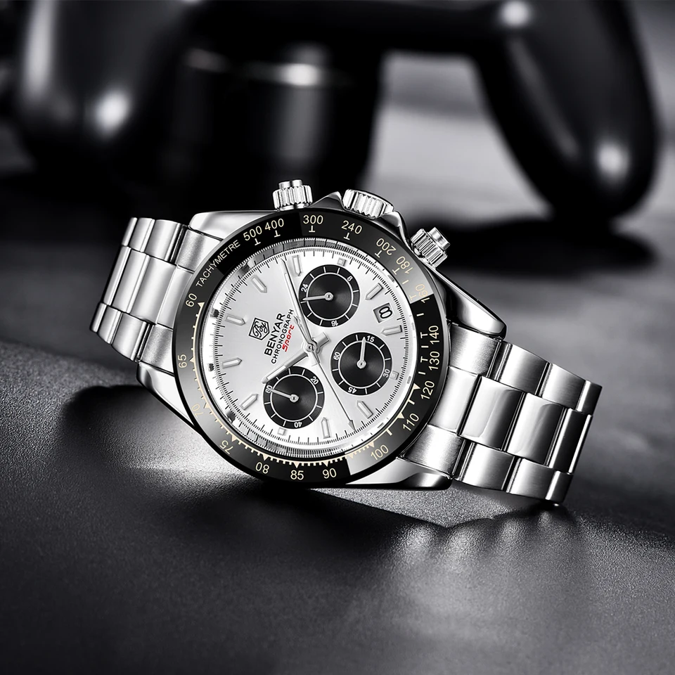 BENYAR Orologio da uomo di marca di lusso al quarzo Orologi da