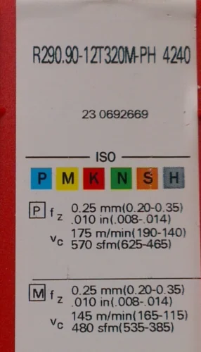 10 шт. твердосплавная вставка R290.90-12T320M PH 4240
