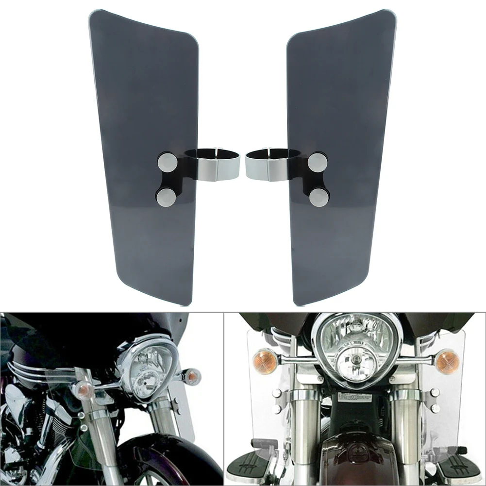 

2pcs Motorbike Wind Fork Air Deflector For Honda VT1100C2 750 2000-07& for Yamaha for Suzuki for Kawasaki VN1500D Vulcan