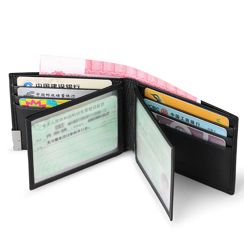 Genuine Leather Men Short Wallet Card Holder Small Thin Purse High Quality Luxury Brand Male Business Leisure Wallet Design 2021 5