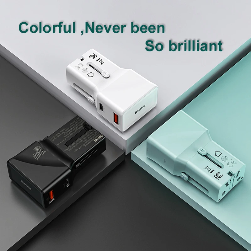 Зарядное устройство Baseus сетевое с USB портами 18 Вт