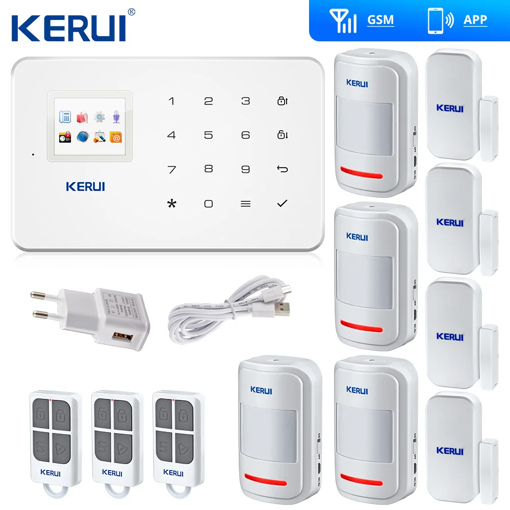 Kerui G18 GSM сигнализации дома системы безопасности на тонкопленочных транзисторах