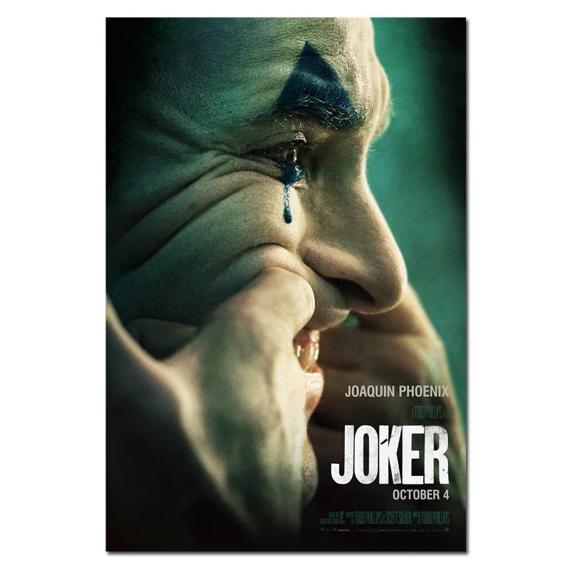 Последний фильм Джокер Холст плакат клоун происхождения кино настенные украшения Бэтмен враг HD фильм плакат Арт Деко без рамки o704 - Цвет: 10