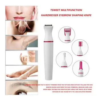 

Multifunction Electric Epilator 5 in 1 Women Face Underarm Bikini Hair Removal Device Remover Mini Female Shaver Eyebrow Trimmer