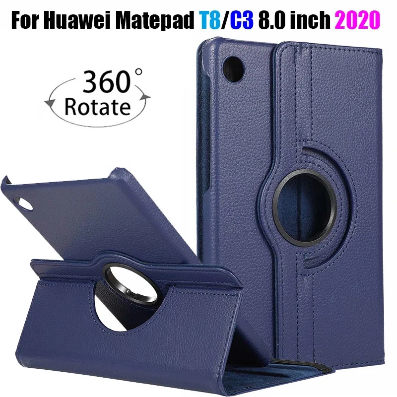 Умный чехол с поворотом на 360 градусов для Huawei Matepad T8 8 0 дюймов чехол-подставка из
