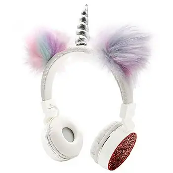 

Cartoon Headphones Bluetooth Headset Earphone Noise Cancelling Over-ear Foldable Headset Wired Cute Sparkly For Kid Gift