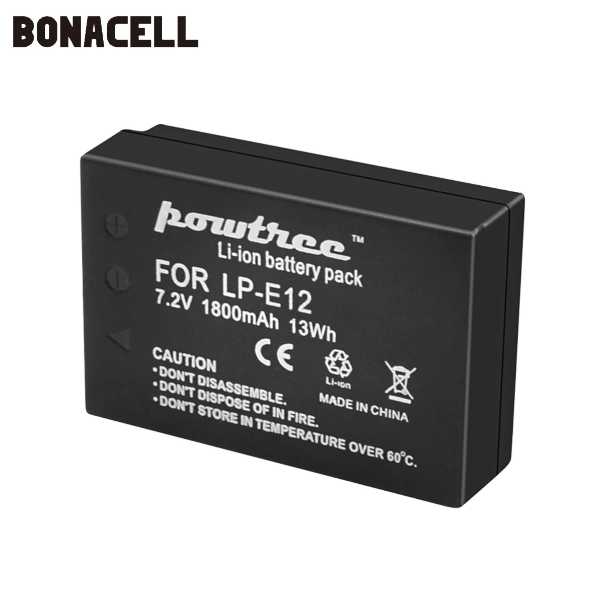 Bonacell 1800 мАч LP-E12 LPE12 LP E12 Аккумулятор для камеры Canon EOS M10 Kiss X7 Rebel SL1 EOS 100D аккумулятор DSLR L50