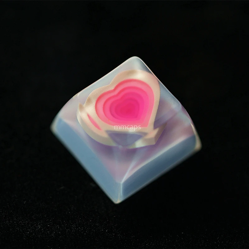 

For Cherry MX Mechanical Keyboard Resin Keycap Individual Design Frozen Heart Personalized Mechanical Keyboard Keycaps