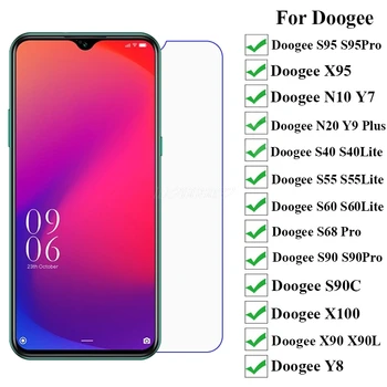 Перейти на Алиэкспресс и купить Закаленное стекло Для Doogee S40 S55 S60Lite S90 S90C S95 S88 Pro Y7 Y9 Plus N10 N20 N100 X90 X90L Защитная пленка для экрана Doogee X95