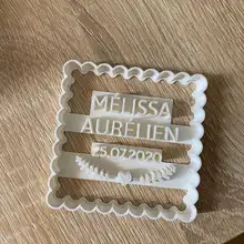 Заказной резак для свадебного печенья, персонализированные штампы для печенья, формочки для печенья