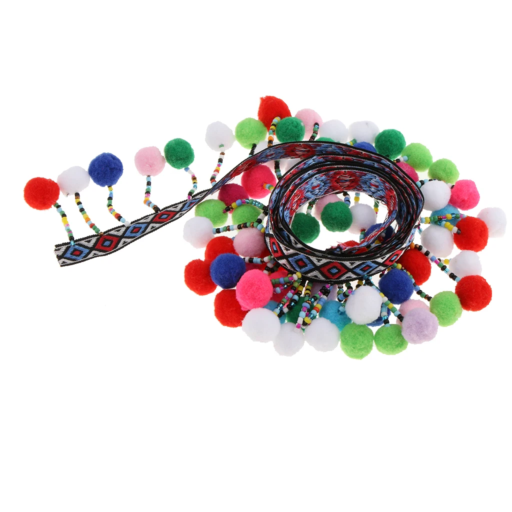 1 Yard Pompom Ball For Necklace Earring Bracelet Scrapbooking Artisan DIY