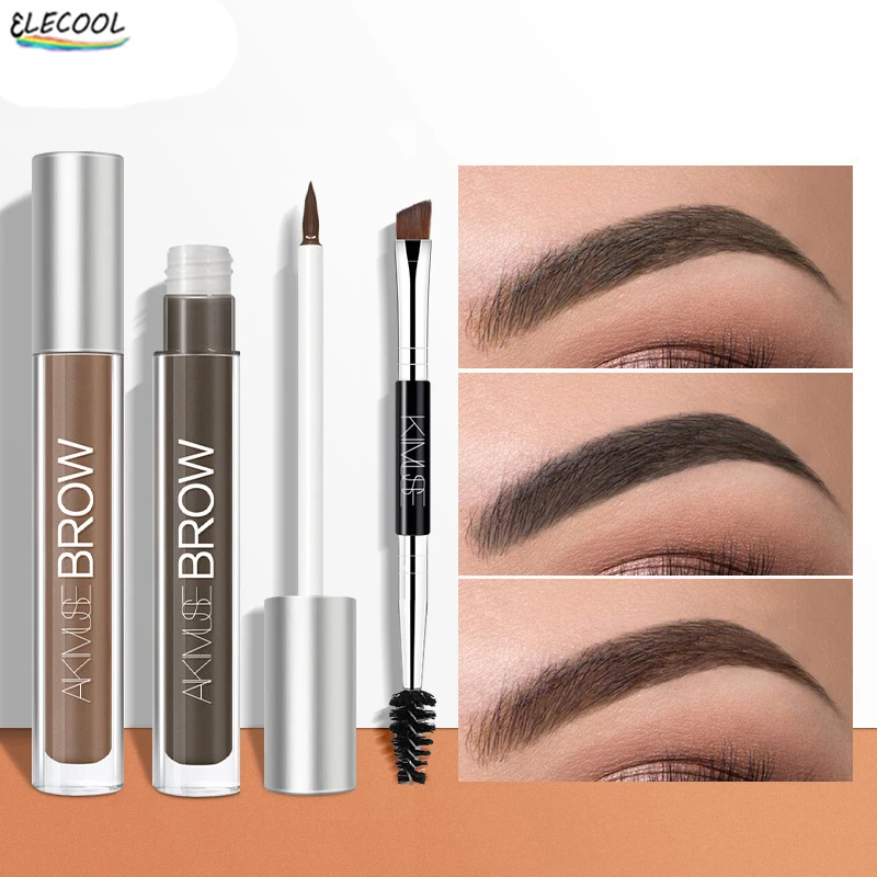 ELECOOL 5 Color Eyebrow Cream Enhancers Long-lasting Waterproof Air-cushion Dye Eye Brows Gel Brown Tinted Eyebrows Tint Makeup | Красота и