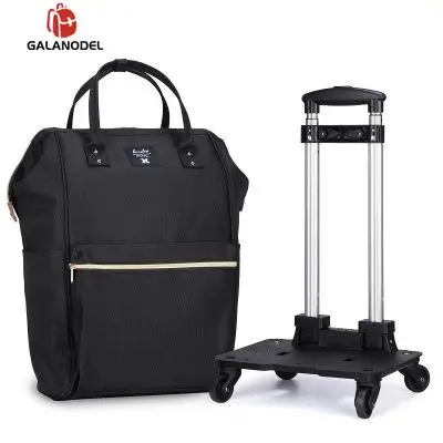 Портативный багажный дорожный рюкзак на колесиках, сумка на колесиках, женская сумка, легкая, вместительная, чемодан, сумки для переноски - Цвет: Trolley handbag