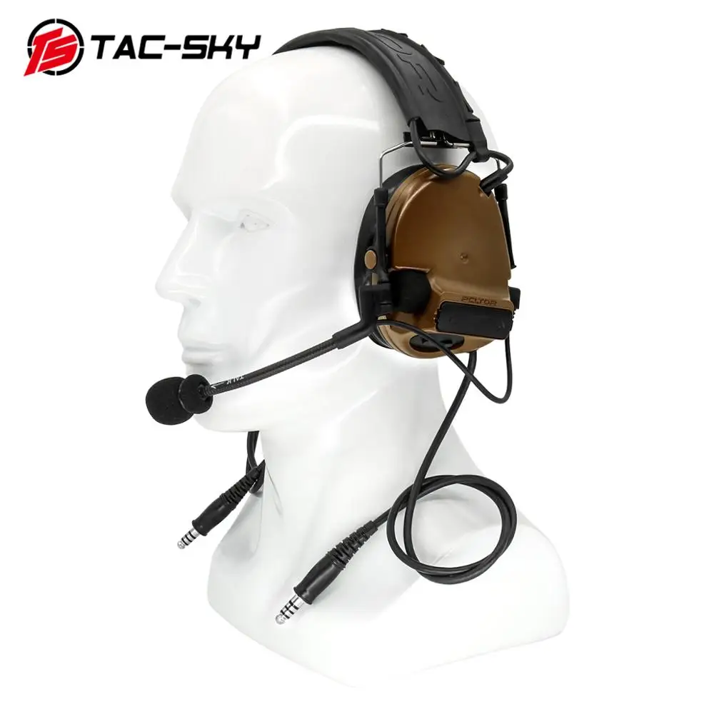 TAC SKY COMTAC III силиконовые наушники с двойной передачей для охоты на открытом