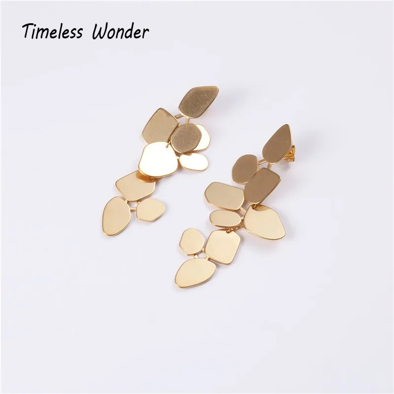 Нестареющие чудо-удивительные титановые съемные серьги-гвоздики Geo Leaf ювелирные изделия необычный Топ панк Подарок Готический французский Ins 6141