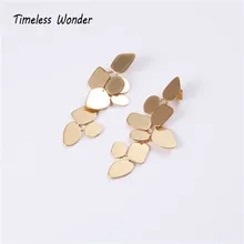 Нестареющие чудо-удивительные титановые съемные серьги-гвоздики Geo Leaf ювелирные изделия необычный Топ панк Подарок Готический французский Ins 6141