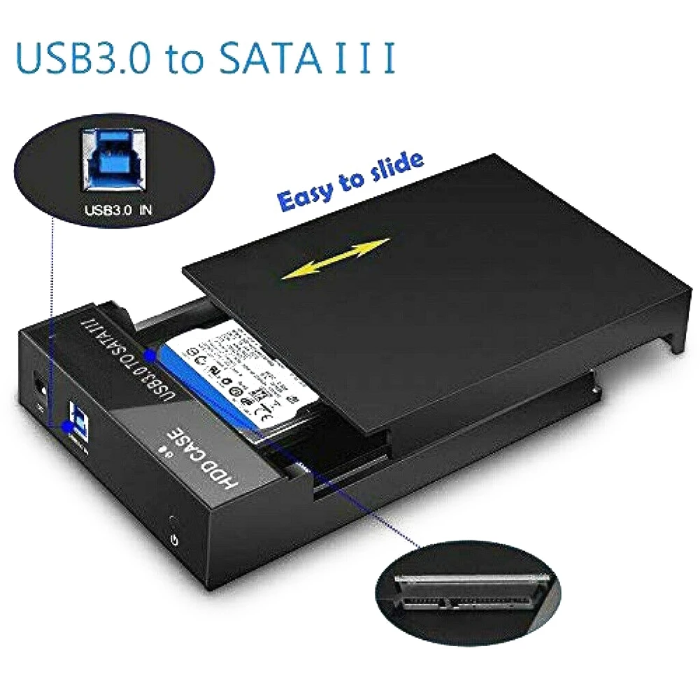 2," док-станция твердотельный SATA к USB 3,0 ABS Профессиональный подключи и играй жесткий диск Корпус HDD адаптер ударопрочный