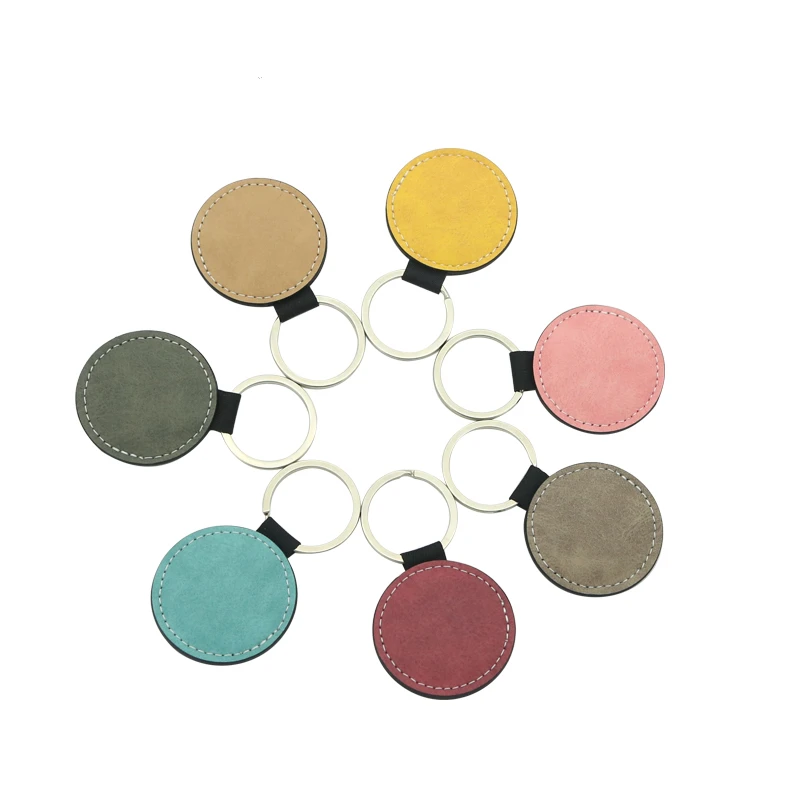 

Различные цвета 20 шт пустые сублимации PU подвесные бирки брелки DIY печать сублимационная бумага для переноса чернил двусторонняя печать