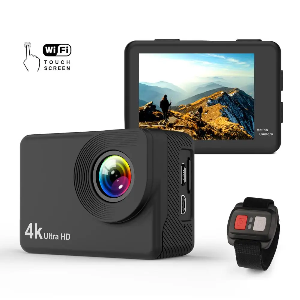 Wimius уличная Экшн-камера 4K HD 1080P wifi 2,0 170D экран Подводная Водонепроницаемая Спортивная камера видео запись камера на шлем
