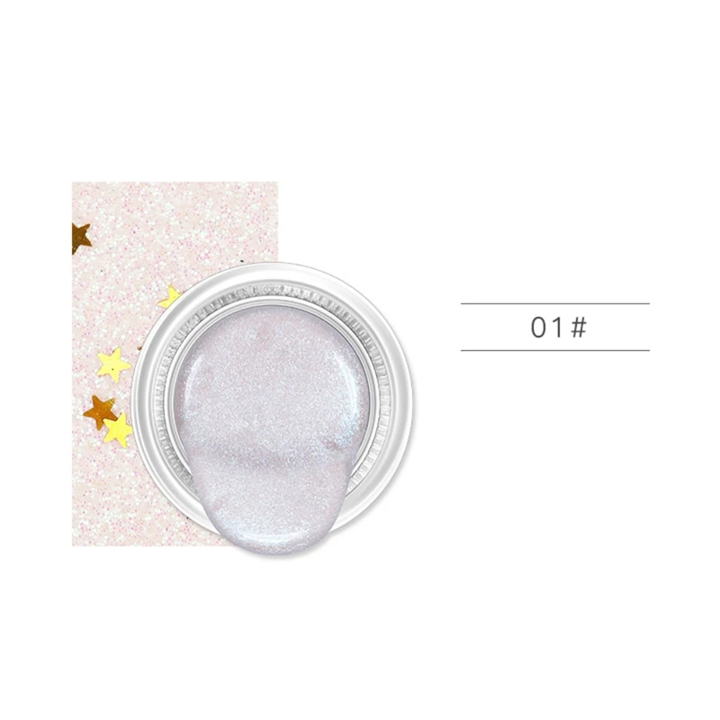 Shimmer Jelly Eye Shadow Waterproof Smudge-proof Long-lasting Brighten Gel Eyeshadow