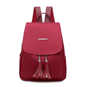 

Fashion casual women's school backpack female bags 2020 shoulder solid waterproof back pack city backpacks Mochilas Feminina