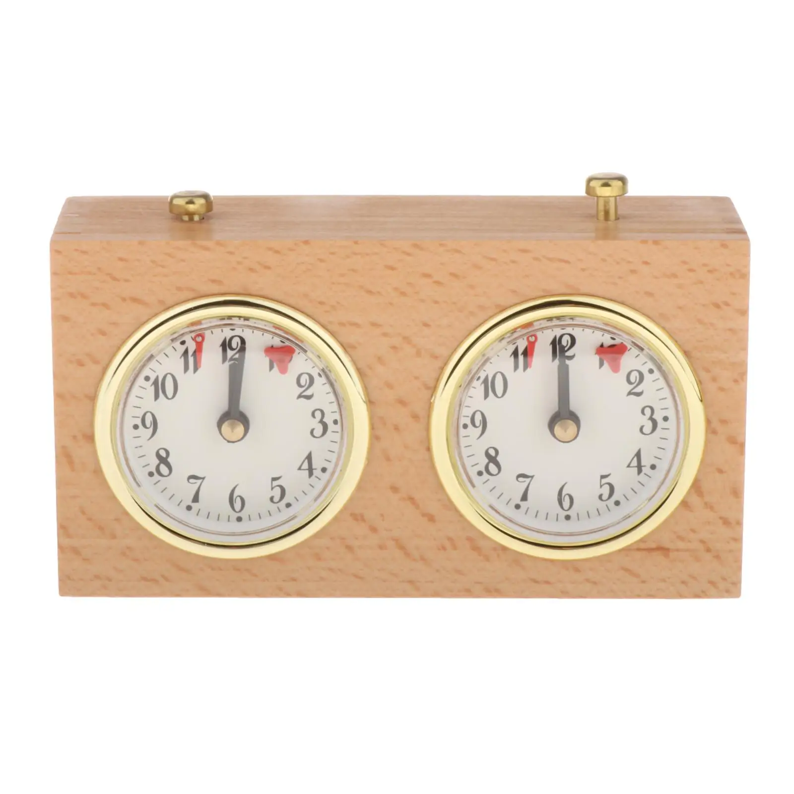 Wooden Competition Game Chess Clock Timer Gift Wind-Up Mechanical Accessories for Board Games