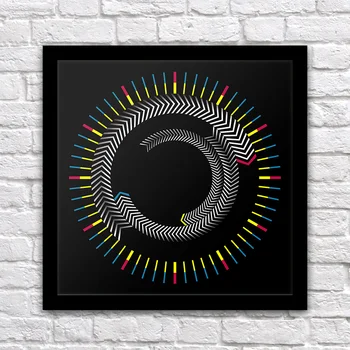 

Wooden Time Frame Table Clock Hexagon Rotating Plate Wall Clock Modern Design Desktop Art Decor Graphic Time Clock Watch