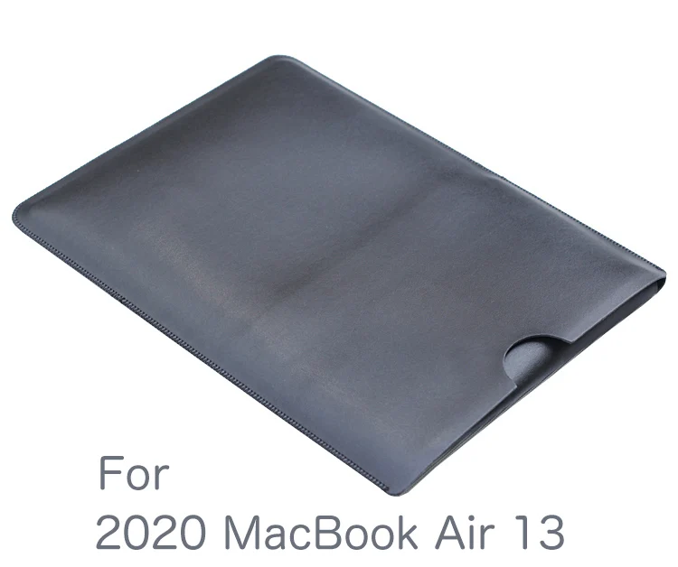 

Universal Fillet holster Phone Straight leather case retro With lid pouch FOR MacBook Air 13 2020 A2179 bag
