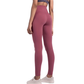 

Back Pocket High Waist Energy Seamless Sport Gym Leggings Stretchy Plain Jogger Fitness Tights Soft Nylon Athletic Pants S-XL