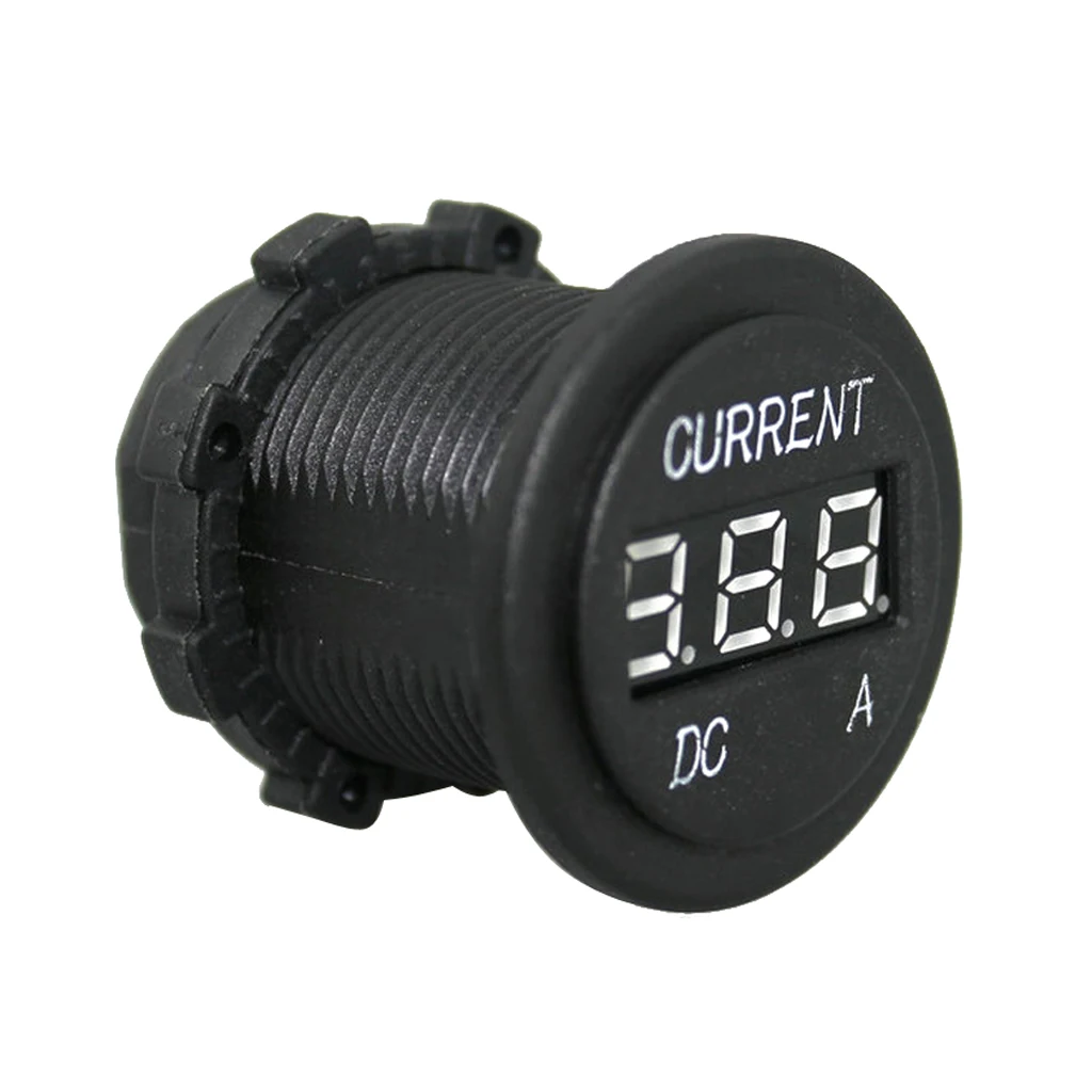 DC 12-24V 10A Car DC Digital Ammeter LED Amp Meter For Car Motorcycle