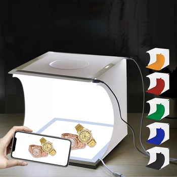 

Mini Studio Photo Box Led Light Box Ringlight Soft box Photography Studio Kit DSLR Camera Fotografia