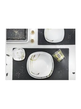 

Service plates Modern gold 19 pieces mod. Pollok
