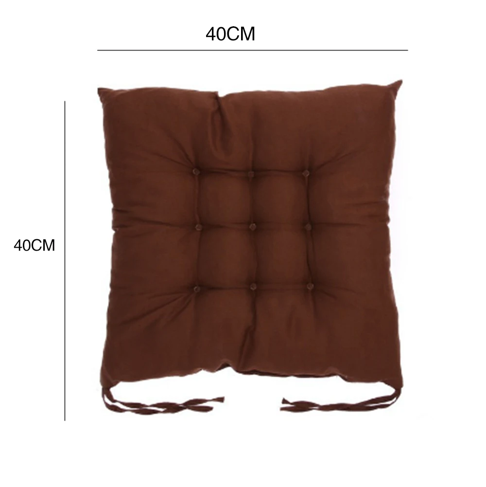 Подушка для сиденья из полиэфирного волокна, зимняя Удобная подушка для стула, подушка для офисного постельного белья, спальни, домашний текстильный ремень, дизайнерский цветной