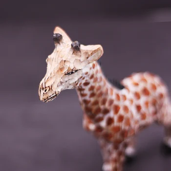 

home decor wooden hand carved hand painted giraffe small animal figurine home accessories learning toys home decoration ornament
