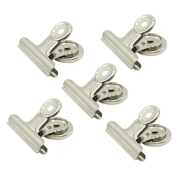 

12Pcs Metal Refrigerator Magnetic Clip for Photo Displays Holding Documents Office Organizing 31mm/38mm