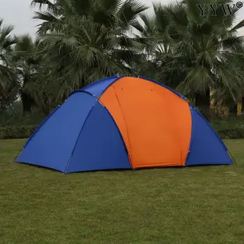 

5-8 Persons Big Outdoor Camping Tents Waterproof Double Layer Two Bedrooms Travel Tent For Family Travel Fishing 420x220x175cm
