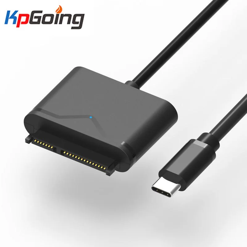 

USB 3.1 Type C To Sata 7 Cable USB-C 15Pin HDD SSD Adapter Cable for 2.5" 3.5" Hard Drive Solid Disk Converter for Macbook 0.5m