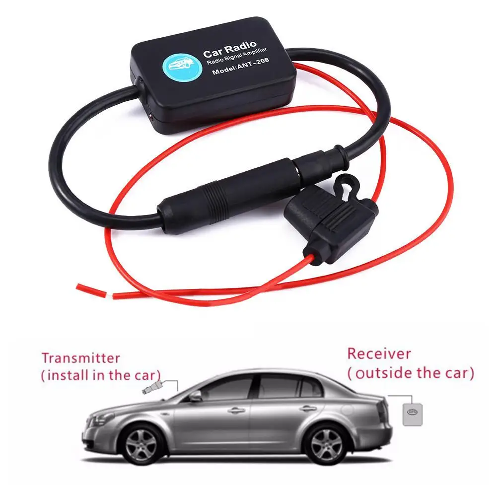 Универсальный автомобильный радиоприемник 12 В FM антенна усилитель сигнала для