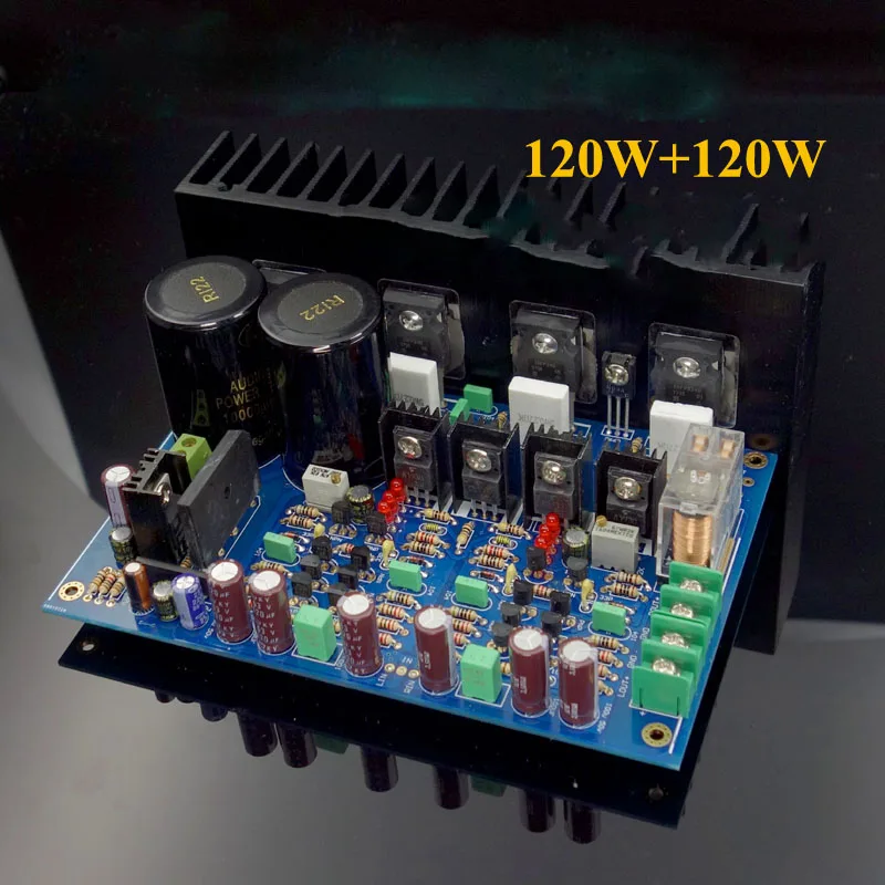 120 Вт x 2 A3 заменяет LM3886 полностью симметричный двойной дифференциальный FET усилитель мощности плата UPC1237 комплект цепи защиты