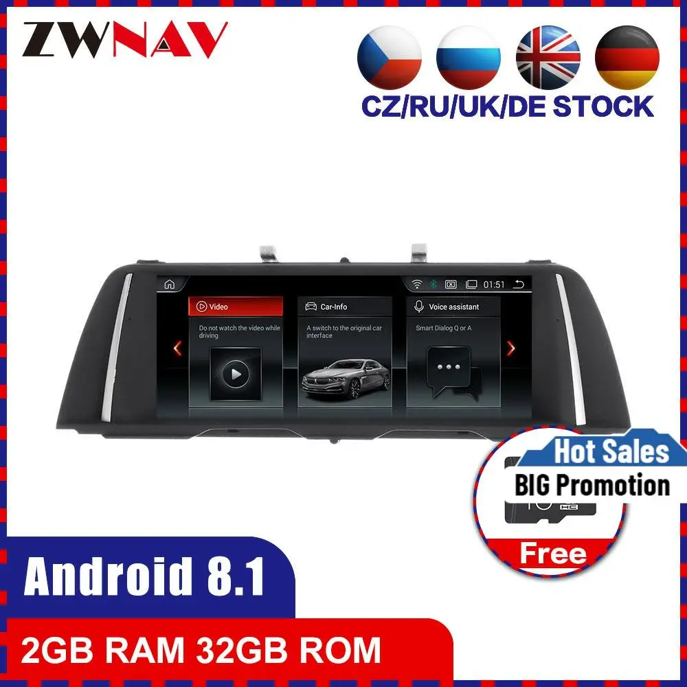 2G + 32G сенсорный экран Android 8 1 Автомобильный мультимедийный плеер GPS аудио для BMW 5