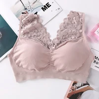 L-XXL femmes sans couture Sexy dentelle soutien-gorge sans fil beauté dos Lingerie Push Up sport course soutien-gorge confortable poitrine bustier tubulaire bralette 4