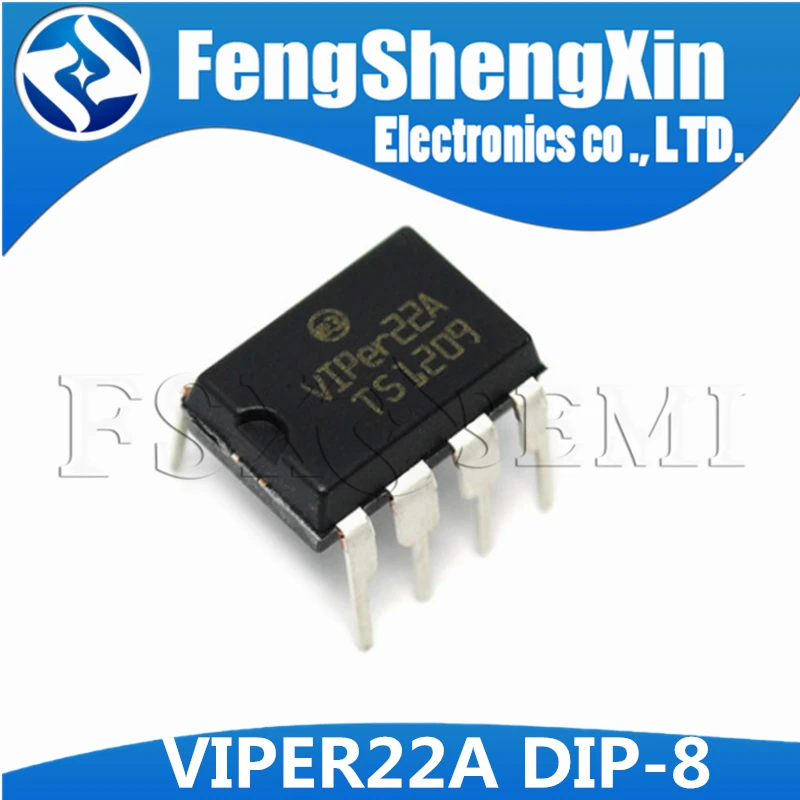Первичный переключатель 5 шт./лот VIPER22A VIPer22 с низким энергопотреблением SMPS IC DIP-8 |