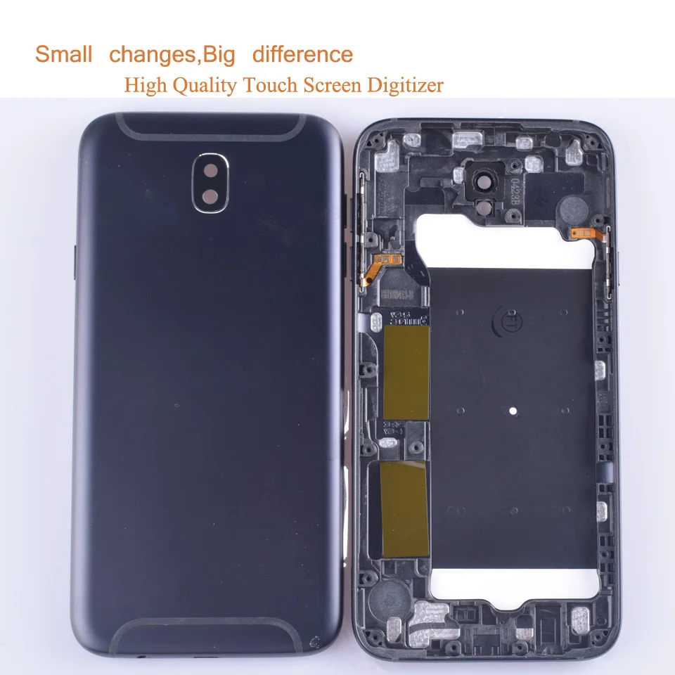 10 шт./лот для samsung Galaxy J7 Pro J730 J730F SM-730F корпус крышка батареи задняя крышка чехол Задняя Дверь Корпус Корпуса