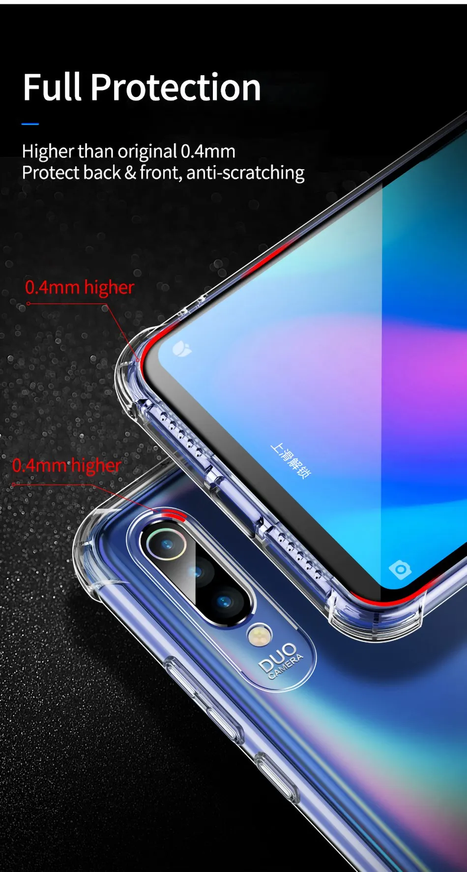 YBD Силиконовый противоударный Прозрачный чехол для Xiao mi Red mi Note 10, 8 T, 8A, чехол для Red mi note 8, 7, cc9 pro, 7A, K20, mi, 9t