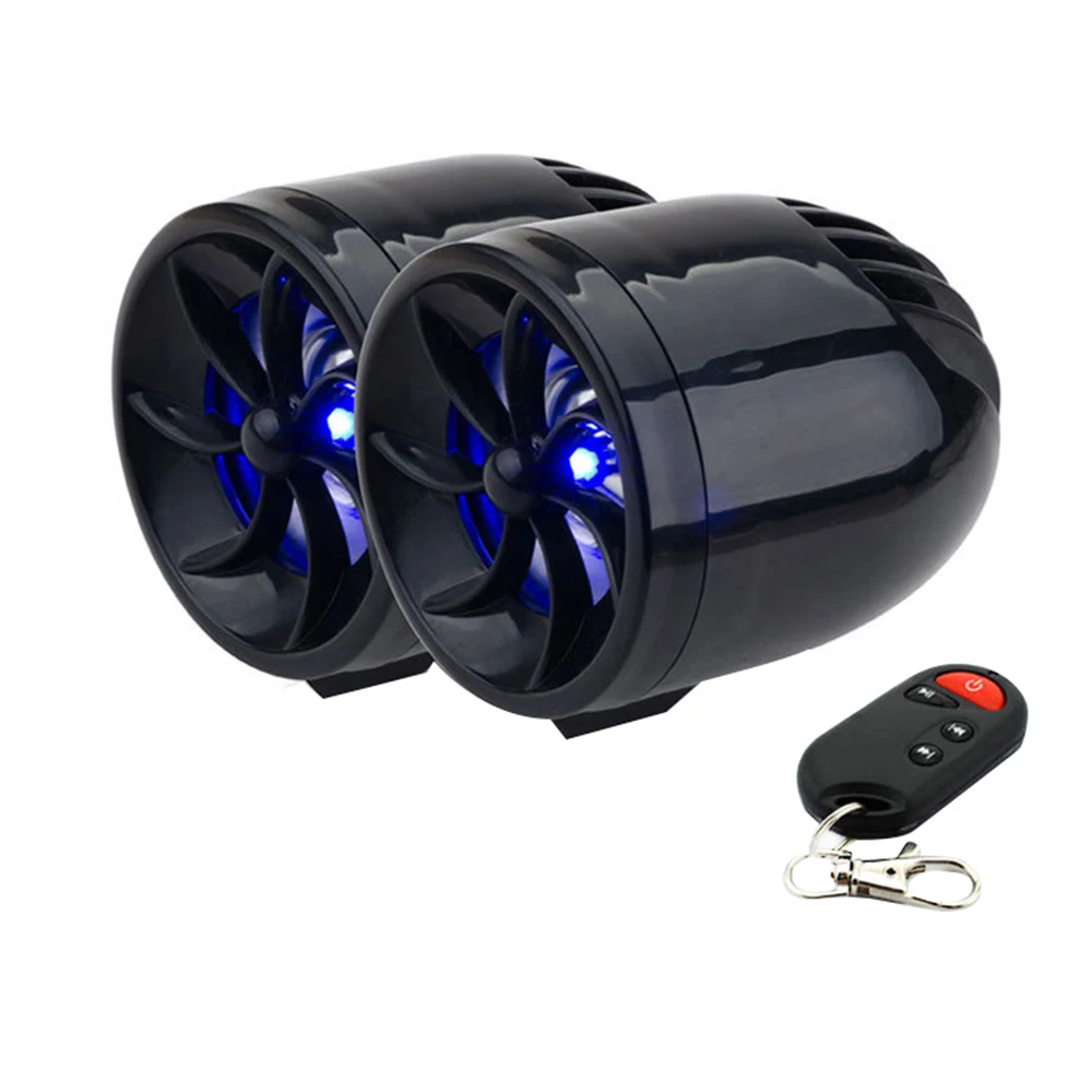 2 шт. мотоциклетные радио MP3 плеер 7 Вт мото Динамик Поддержка цифровой FM USB SD AUX