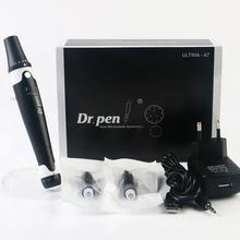 Новейшая электрическая Проводная ручка Dr. Pen Ultima A7 микроиглы 0,18 мм толщина иглы безболезненные наборы для ухода за кожей